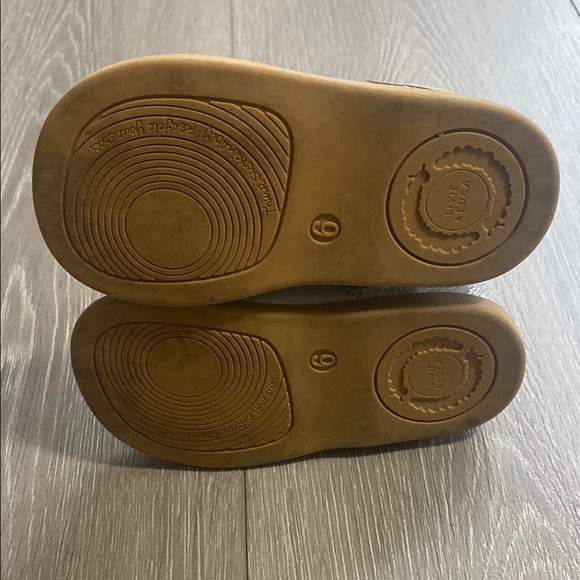 Livie and Luca Toddler Sz 6 6T 6C Silver Leather Ankle Boots Sparkle Girls Kids - Picture 6 of 7